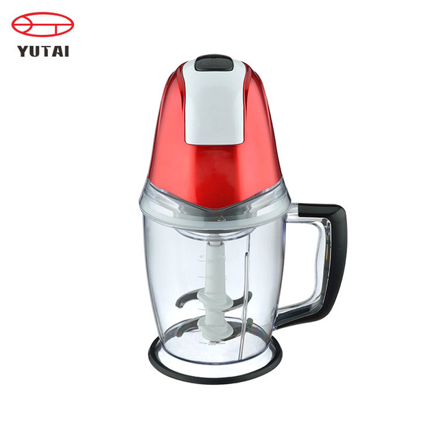 Potente motor de 300 W, tigela de plástico sem BPA, processador de alimentos elétrico, picador, moedor de carne