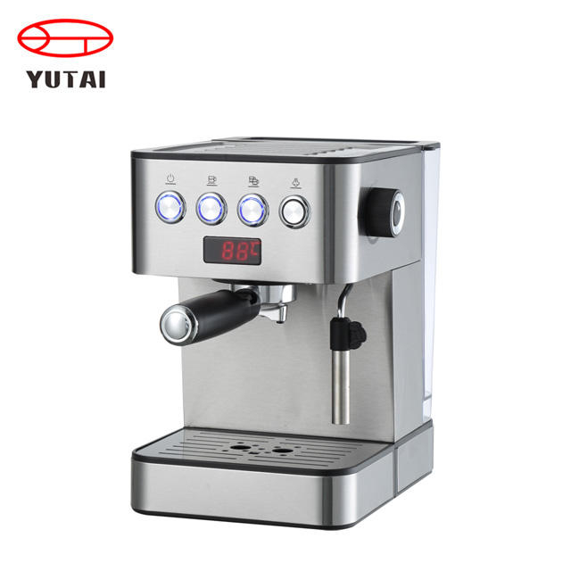 Elétrica doméstica comercial operação digital térmica cafeteira máquina de café expresso expresso mini máquina de café expresso