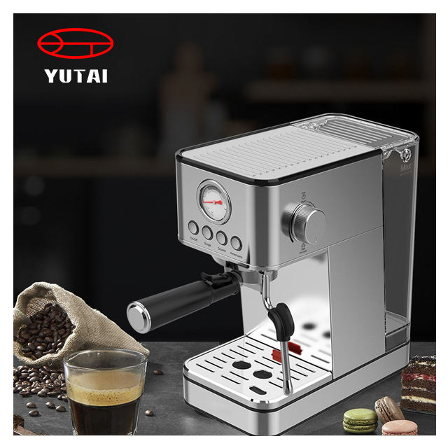 Máquina de café expresso elétrica automática profissional de primeira qualidade com tanque de leite na china