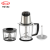 Aparelho de cozinha elétrico 400W, salada, alho, cebola, picador de carne, vegetais, alimentos, picador rápido