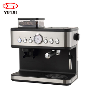 Máquina de café expresso profissional 3 em 1, semiautomática, casa, restaurante, comercial, máquina de café expresso com moedor