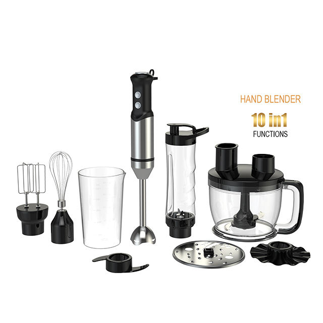 Liquidificador de imersão na mão de 220V com lâminas de aço inoxidável 800W DC