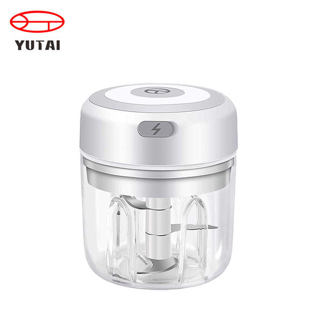 Portátil sem fio usb casa bebê auxiliar alimentos alho cebola carne vegetal cortador processador chopper mini elétrica imprensa de alho