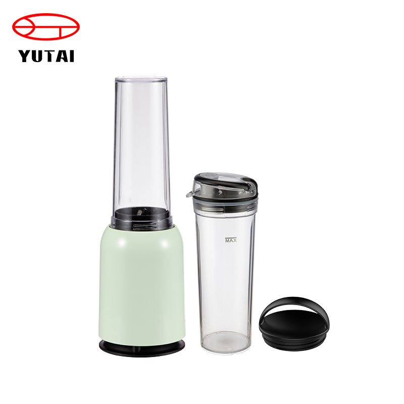 Garrafa de água para viagem 350ml, jato de mistura de 2 sucos frescos, 4 lâminas, misturador elétrico de frutas, mini liquidificador portátil