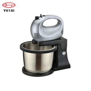 Mini misturador de mão operado por bateria elétrico com 2500 ml de tigela rotativa