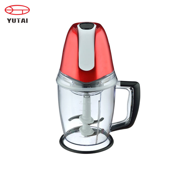 Potente motor de 300 W, tigela de plástico sem BPA, processador de alimentos elétrico, picador, moedor de carne