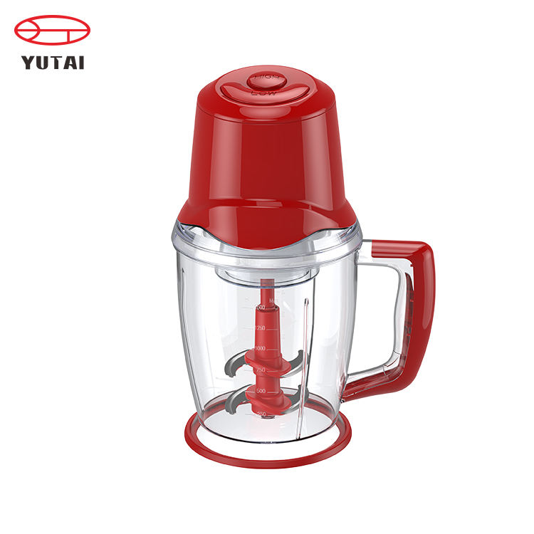 Mini picador elétrico de alimentos de alta potência 500w com 2 lâminas