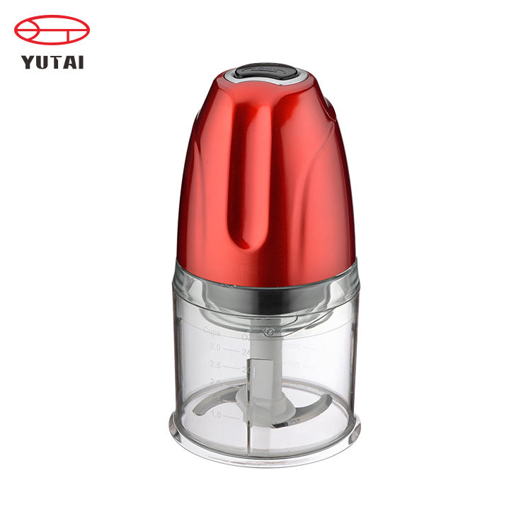 Picador de alimentos 300w com tigela de plástico de 1,5l, picador com lâminas de aço inoxidável de 2 camadas