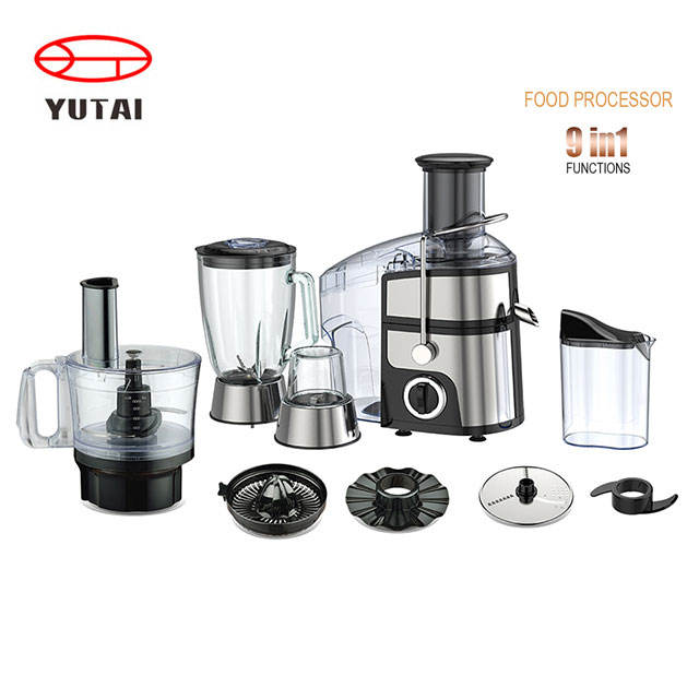 Novo 750w duas velocidades com função de pulso multi -função Processador de alimentos Big Power Juicer