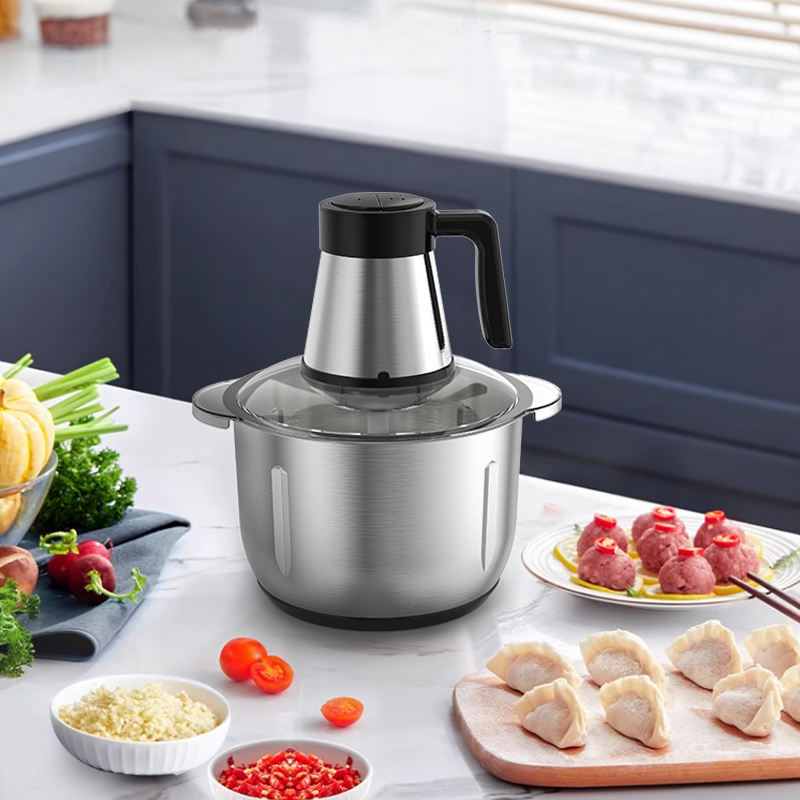 4l multifuncional cozinha processador de alimentos moedores carne chopper automático elétrico aço inoxidável moedor carne para casa