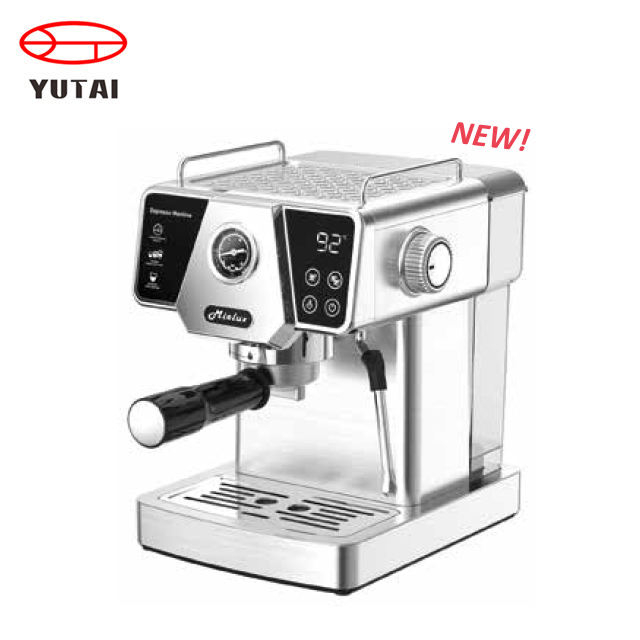 20 bar de aço inoxidável doméstico digital elétrico profissional inteligente cafeteira espresso