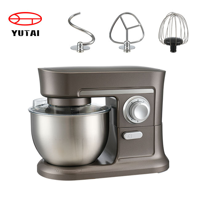 Batedeira potente de 6 velocidades e 500 W, resistente, com tigela de aço inoxidável, batedeira 3 em 1 com ganchos para massa, batedeira elétrica manual