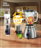 Vendas quentes 500w base de aço inoxidável jarra de vidro liquidificador de mesa liquidificador de suco