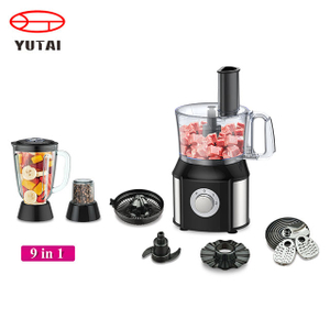 Picador, liquidificador, batedeira, espremedor de frutas cítricas, moedor, máquina de massa, triturador, fatiador, processador de alimentos multifuncional 10 em 1 500W