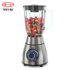 Liquidificador de 1200 W, liquidificadores e espremedores de aço inoxidável, jarra de vidro, liquidificador de smoothie