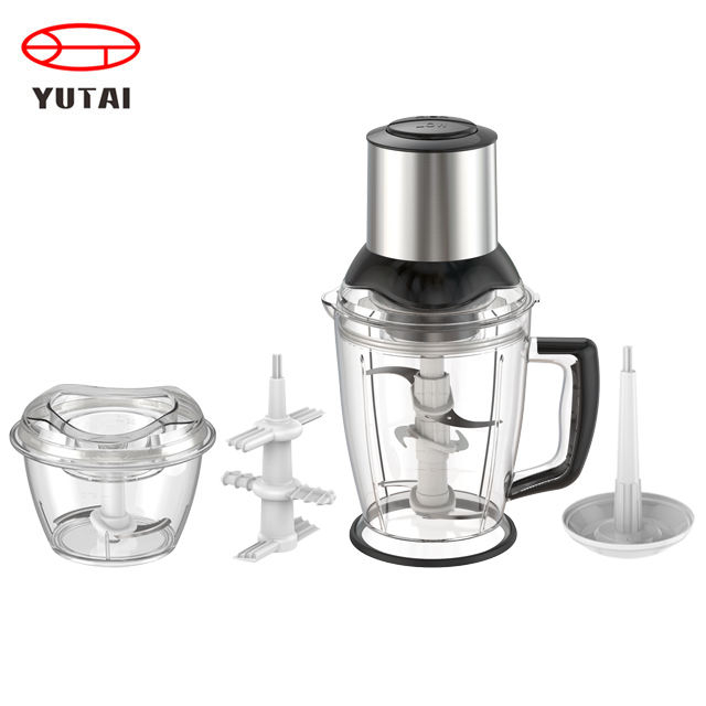 2000ml cozinha novo manual processador de alimentos acessível vegetal alho carne dicer elétrico mini picador de alimentos
