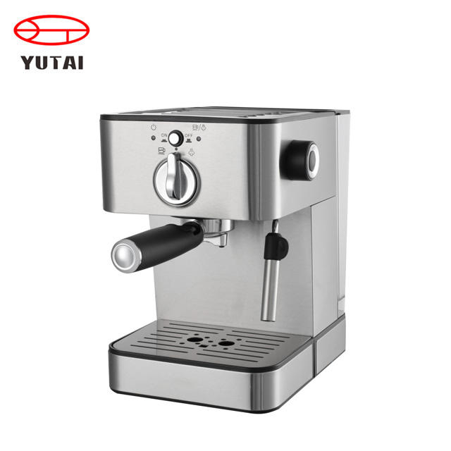 15 barras multifuncionais corpo de aço inoxidável melhor venda máquina de café expresso cappuccino com espuma de leite cafeteira para uso doméstico