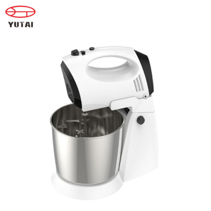 Batedeira manual para máquina de alimentos de cozinha moderna com tigela de aço inoxidável