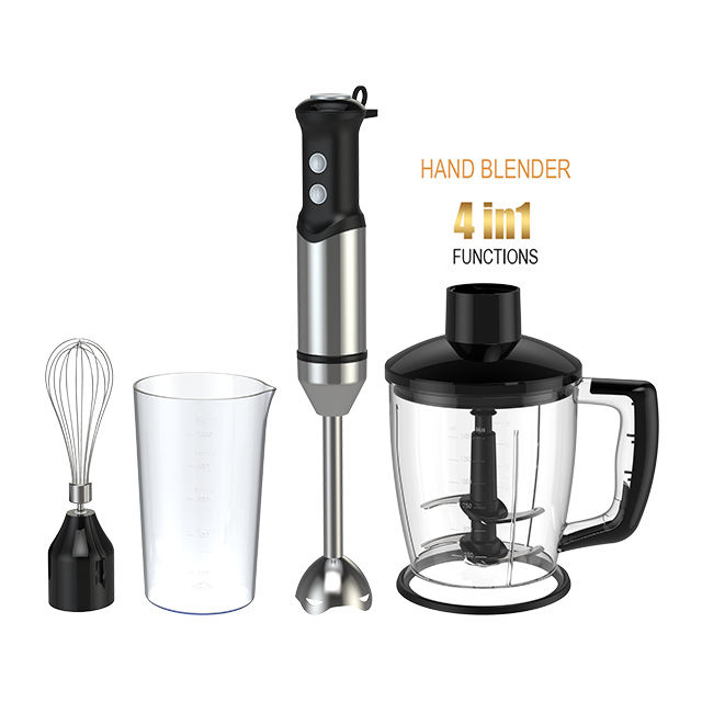 Conjunto de liquidificador poderoso misturador de mão 600w dc multi-purpose liquidificador de imersão stepless velocidade mão vara liquidificador