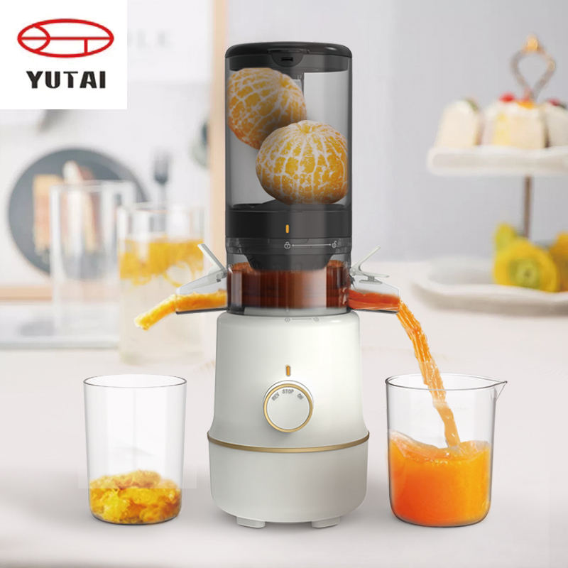 Máquina extratora de espremedor profissional com prensa a frio, espremedor de suco de alto rendimento, espremedor lento com boca grande