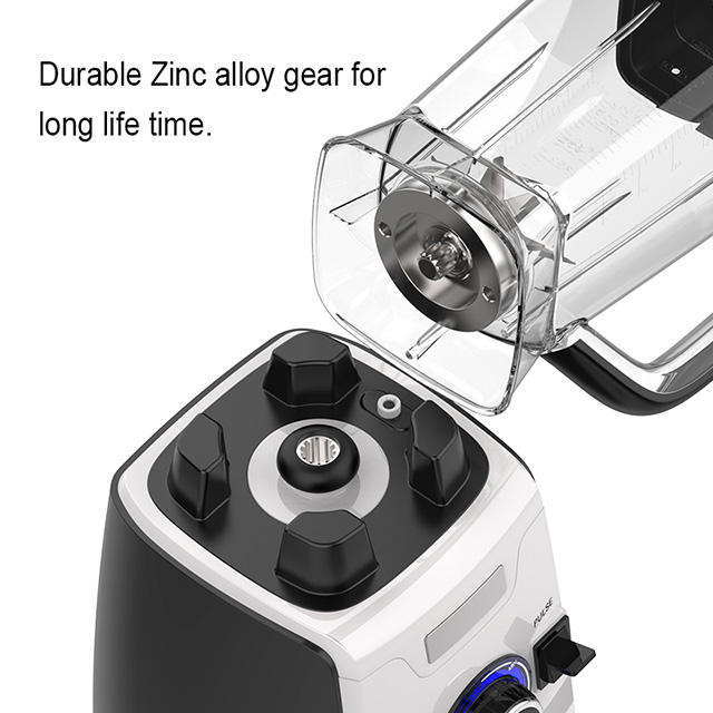 Novo frasco de pc 1200w 2.0l com interruptor de controle eletrônico contínuo e função de pulso, caixa de plástico, liquidificador comercial pesado