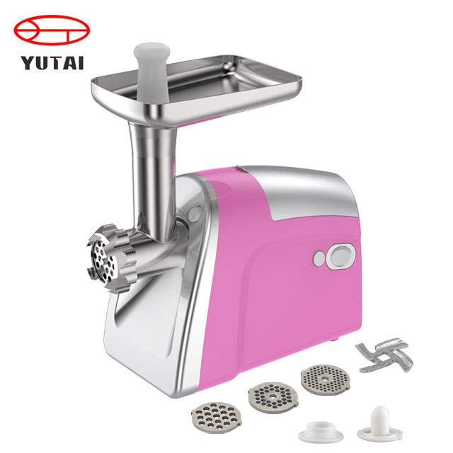 Máquina moedora de carne comercial elétrica doméstica 1000W mini picadora de carne