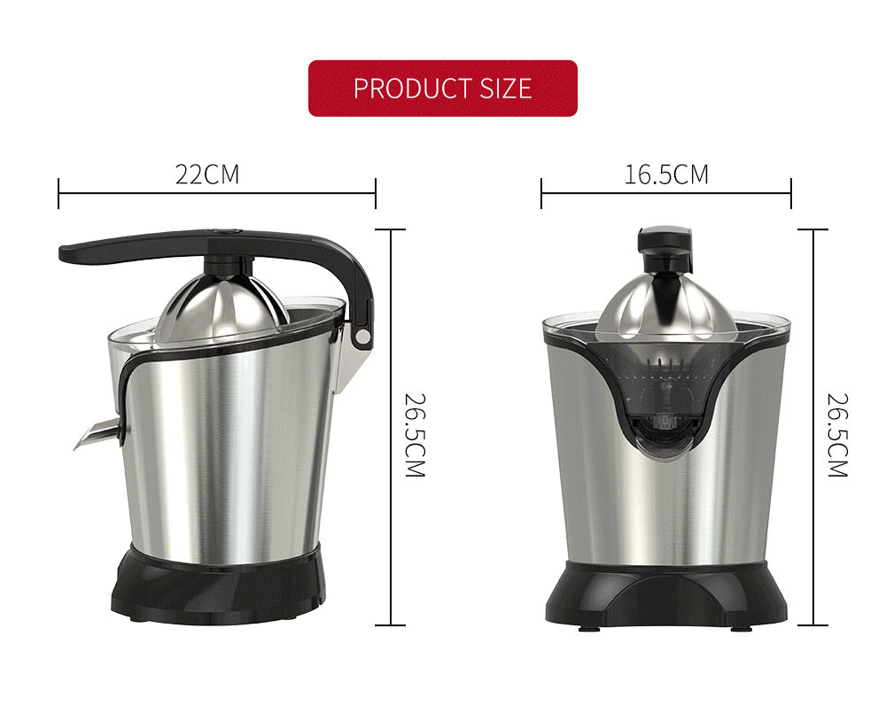 espremedor automático de citrinos elétricos poderosos 180W espremedor de citrinos alaranjado