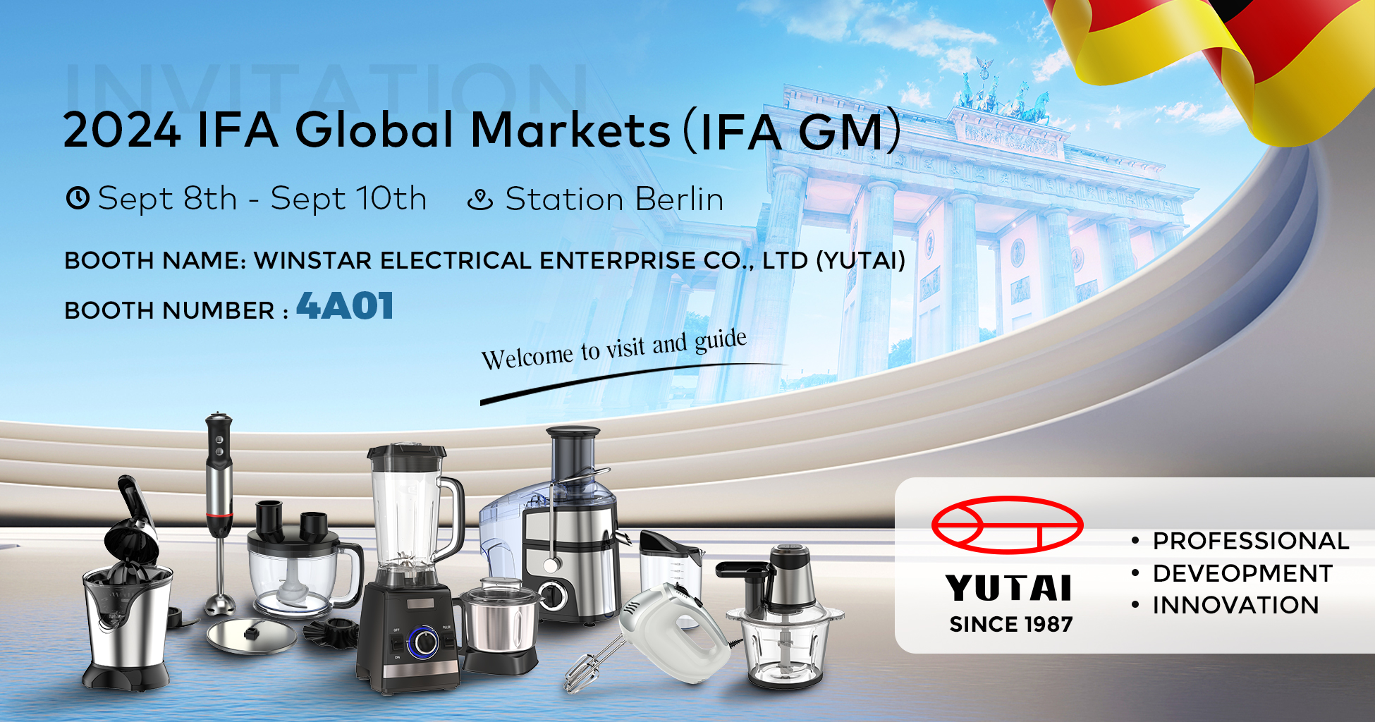 Welcome To 2024 IFA Global Markets: Discover Innovation with WINSTAR ELECTRICAL ENTERPRISE COMPANY LIMITED